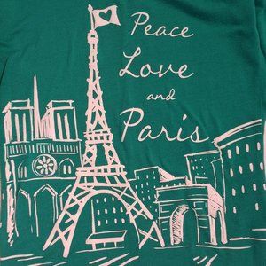 Justice / Peace Love & Paris Long Sleeve Top